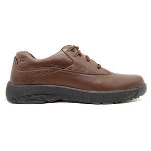 Dunham Logo Brown Leather Casual Lace Up Oxfords Shoes Women's 8 B